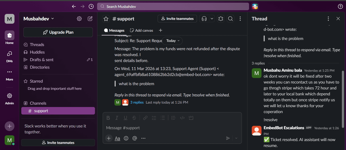 Email to Slack Integration